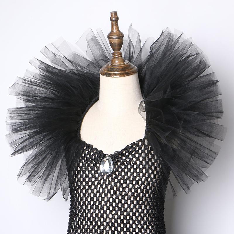 Платье-пачка Злая девочка Темный косплей Рождественский костюм на Хэллоуин Детский нарядный