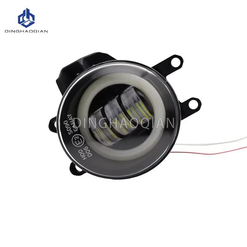 Для Toyota RAV4 2016 2017 2018 1 пара Автомобильная противотуманная фара LED Ангельский глаз DRL Дневной ходовой огонь H11 12V Высокая яркость
