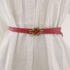Retro Womens Minimalist Belt Metal Buckle Fashion Dress Decoration Belt Waist