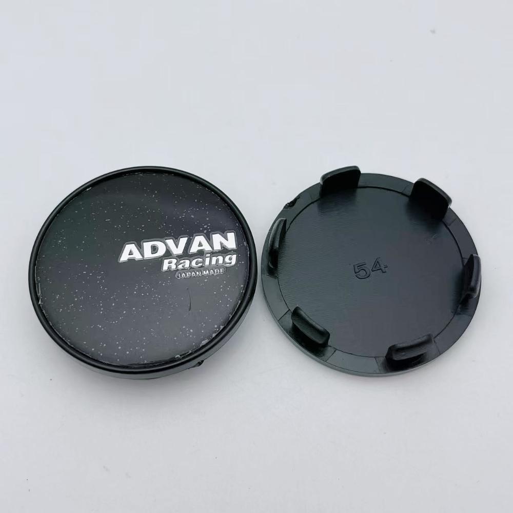 ASV1 4pcs 54mm Advan Racing Logo Emblem Car Wheel Center Caps Car Accessories for Wheel Centre Cover Auto Rims Dust Cover Hubcaps