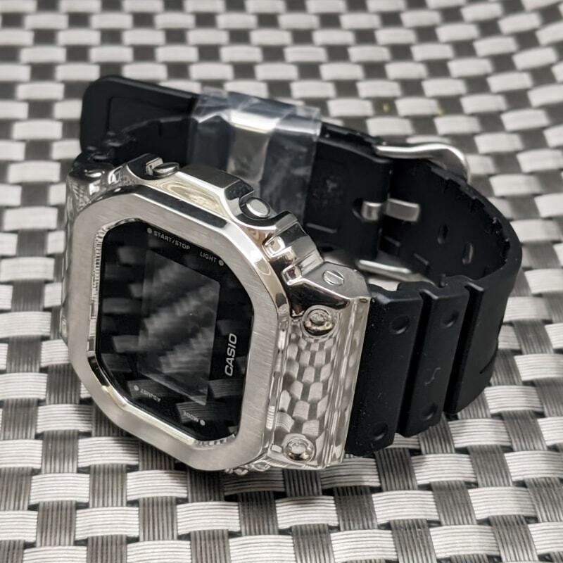 CASIO Metal Bezel for 5600 Series G-SHOCK Customization, 'Silver', DW-5600E GW-B5600, etc.