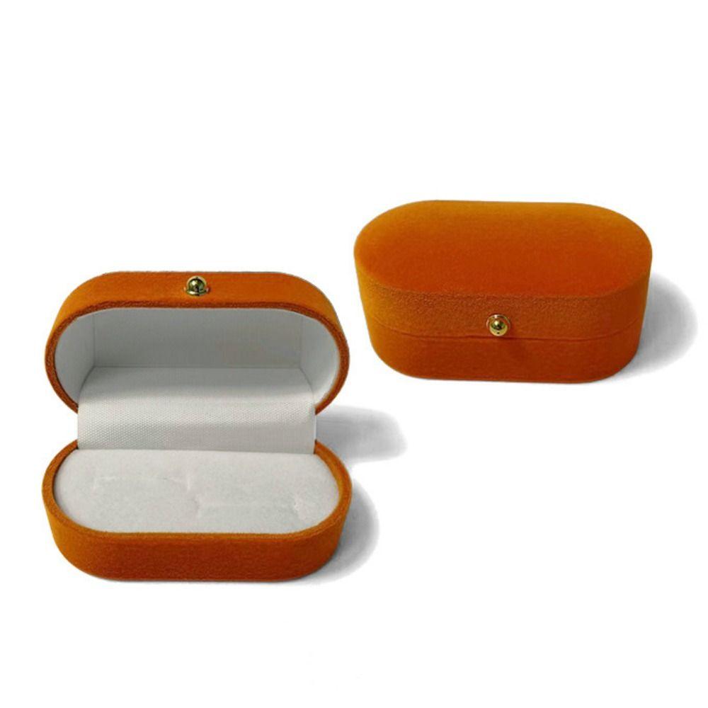 Бархатная витрина для ювелирных изделий, коробка для парных колец, коробка для серег в винтажном стиле, коробка для колец с двумя прорезями