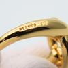 Б/у кольцо-держатель для шарфа HERMES, металл Mo, 10,9 г, золотое, с золотым покрытием