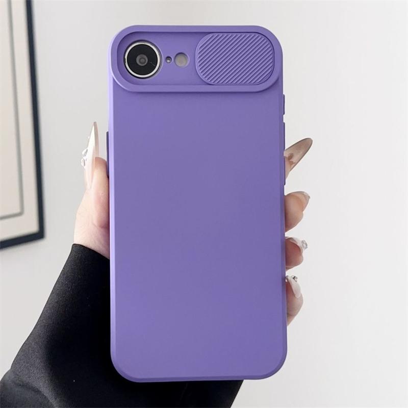 Чехол для телефона с защитой объектива камеры, противоударный, для iPhone 16E 15 14 Plus 13 12 Mini 11 16 Pro Max, мягкий силиконовый бампер