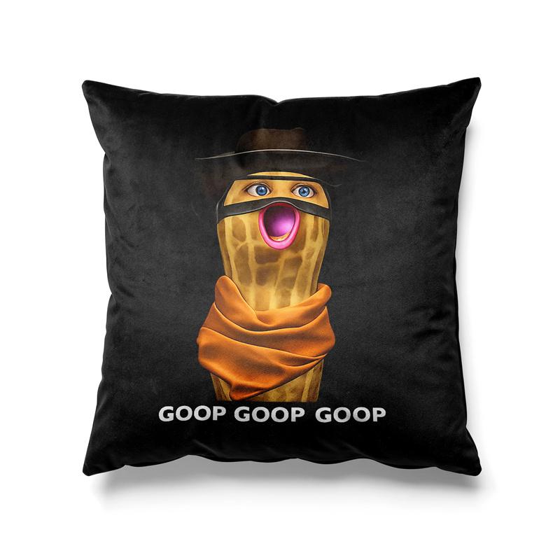 Aertemisi Burnt Peanut Live By The Goop Pillow Cover Die By The Goop Funny Meme Cowboy Cushion Case Throw Pillow Cover