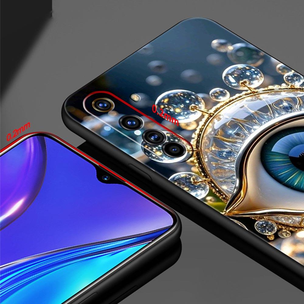 Модный чехол для телефона с ресницами для Realme C67 C63 C55 C53 C35 C25 C21 GT 2 3 5 6 10 11 12 13 Pro Plus 5G Мягкий ТПУ Чехол Capas