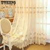 Полупрозрачная занавеска с вышивкой, роскошная занавеска для гостиной, спальни, балкона, окна, теплоизоляция, защита от насекомых, домашняя занавеска на крючках