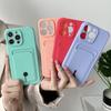Push Card Bag Slot Holder Wallet Phone Case For iPhone 16 15 14 11 12 13 Pro Max Plus Shockproof Soft Matte Silicone Back Cover