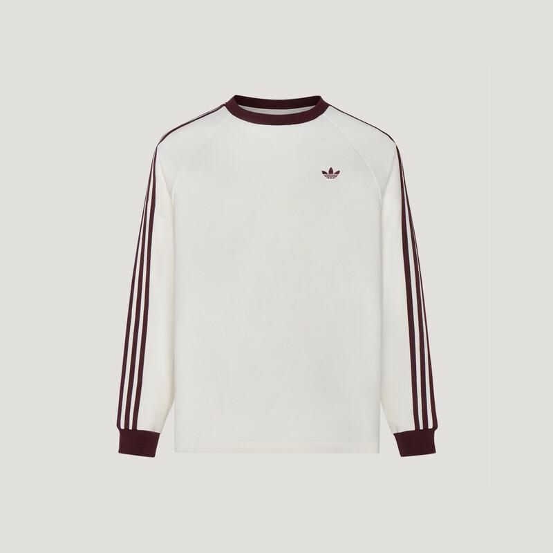 Adidas Waffle Knit Loose Casual Long Sleeve T-Shirt