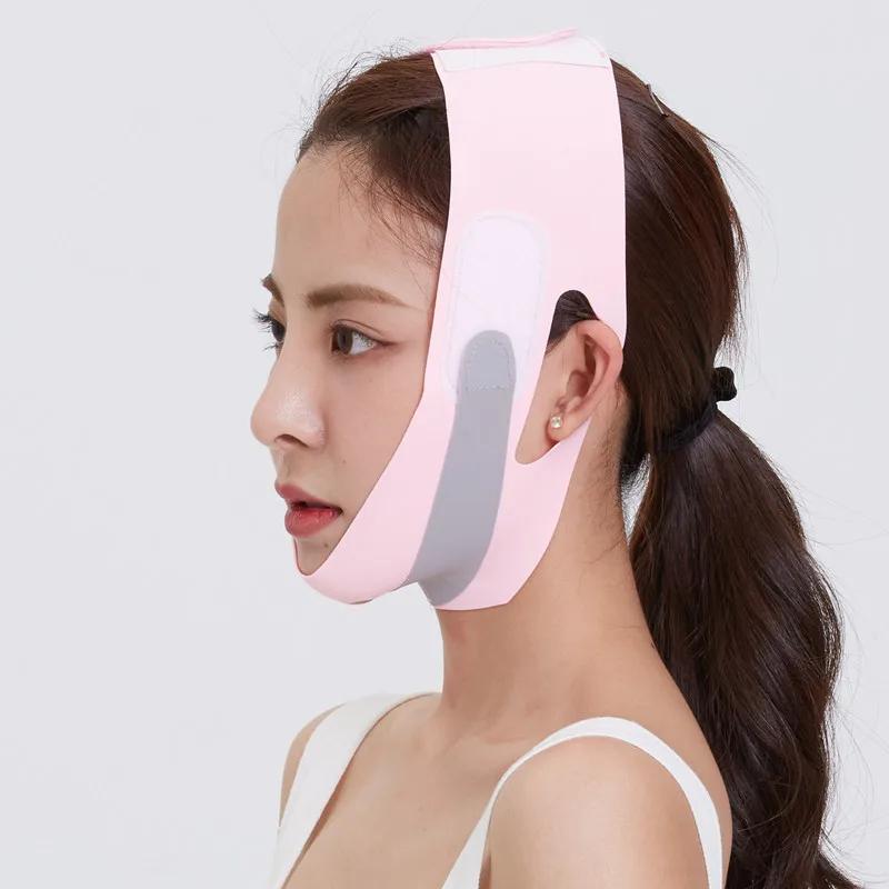 Подтяжка лица с помощью Sleep Face V Shaper Facial Slimming Band Relaxing Shape Lift Уменьшение двойного подбородка Массажная лента для похудения лица