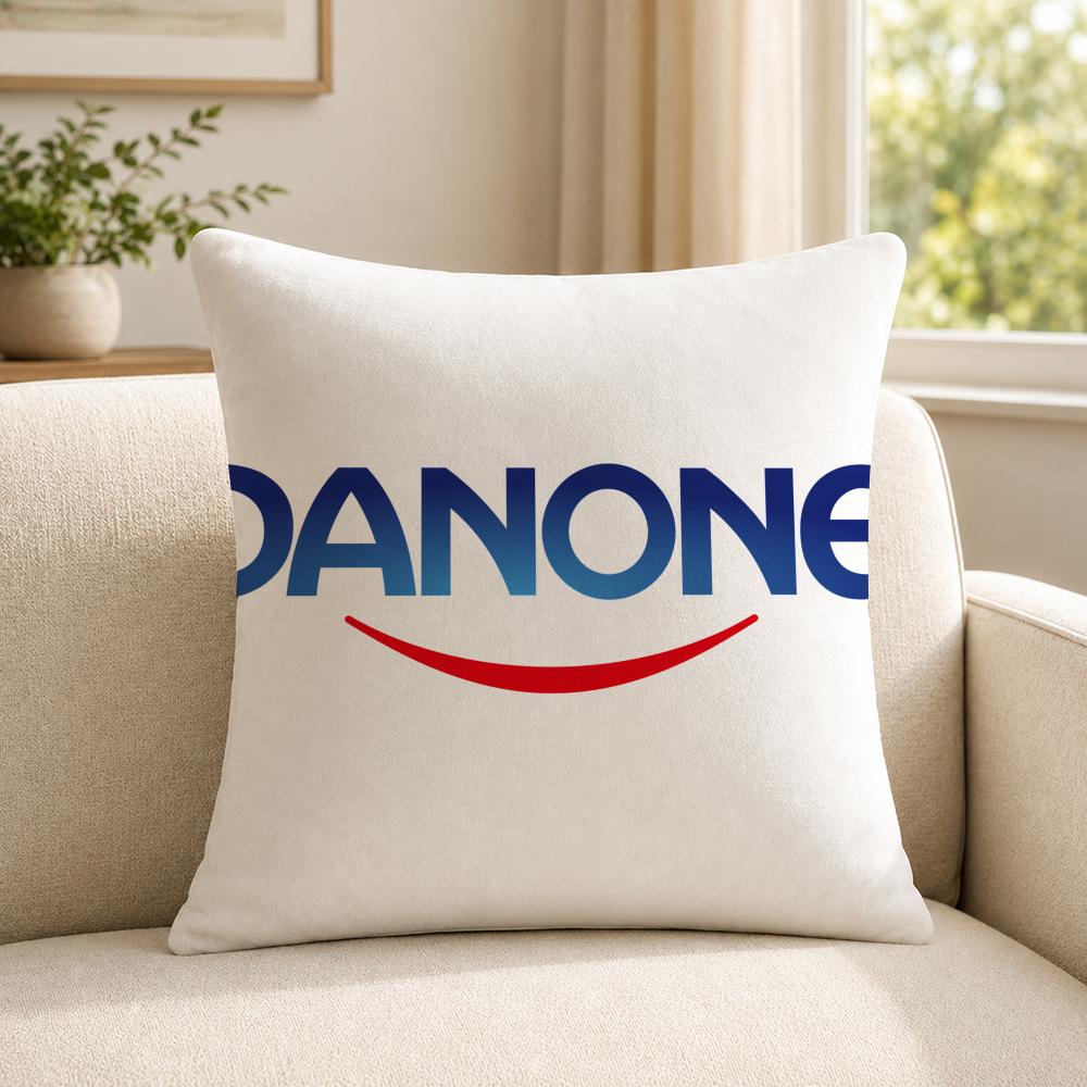 Food DDanone Cushion Cover Soft Short Plush SkinFriendly Cushion Case for MultiScene Use