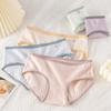 Удобные и Мягкие Женские Трусики Цвета Макарун Сладкие Подростковые Летние Тонкая Ластовица Дышащие Трусики-Треугольники Головные Бикини Спит Ретро