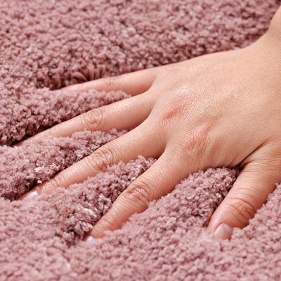 Absorbent Toilet Rug U Shaped Plush Floor Mat Machine Washable Non Slip Contour Bathroom Rug Dry Quickly for Toilet