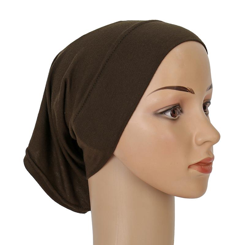 Women Soft Cotton Under Scarf Cap Turban Ready Wear Hijab Cap Female Headscarf Bonnet Hijabs Head Wraps For Women