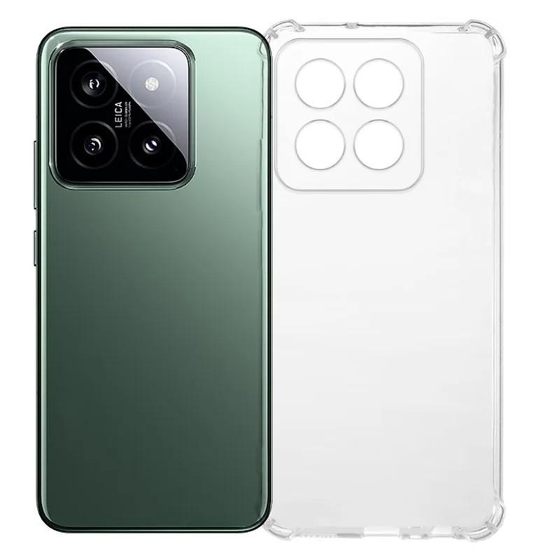 For Xiaomi 15 Pro TPU Case WANLONFENG WL3 Series 1.5mm Phone Cover with Tempered Glass Film