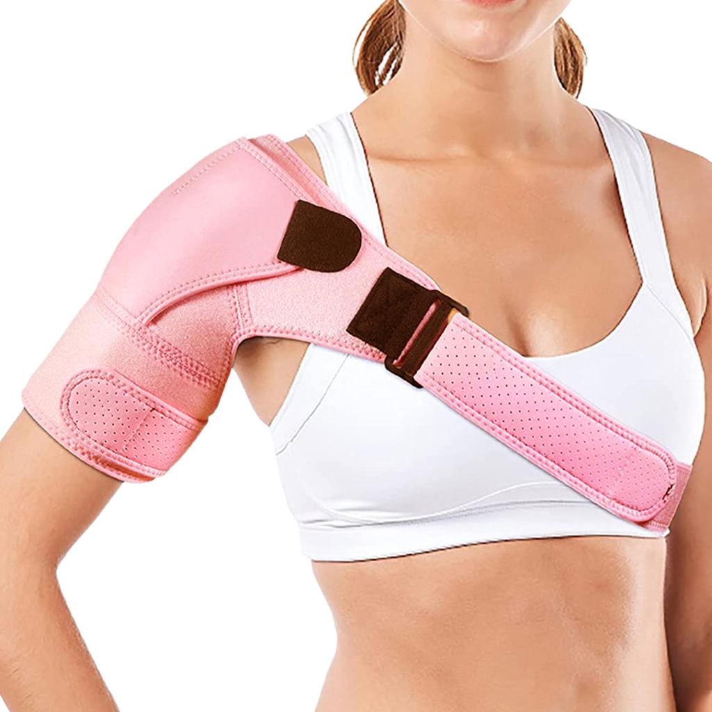Recovery Shoulder Brace for Men and Women, Shoulder Stability Support Brace, Adjustable Fit Compression Shoulder Sleeve Wrap