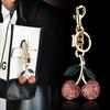 Подвеска-брелок Crystal Red Cherry для сумок и автомобилей