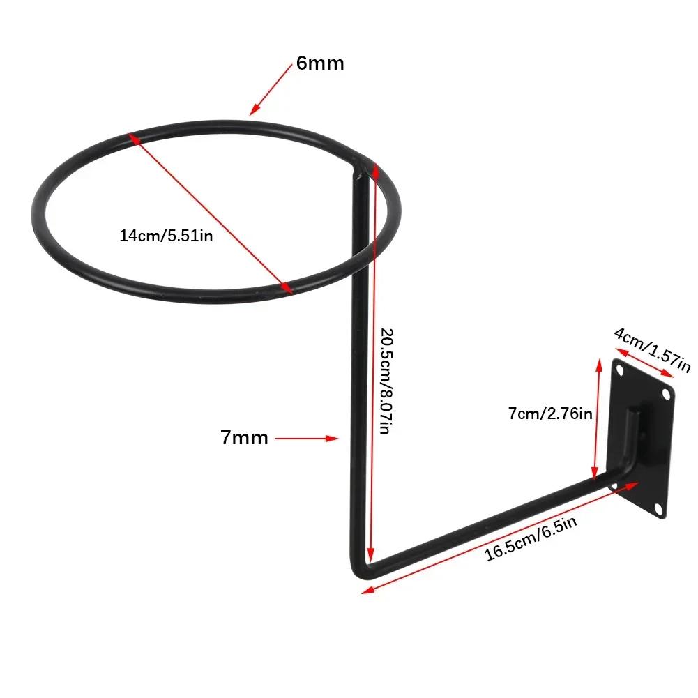 Steel Motorcycle Accessories Helmet Holder Hanger Rack Wall Mounted Hook For Coats Hats Caps Helmet Rack Black Helmet Mounts