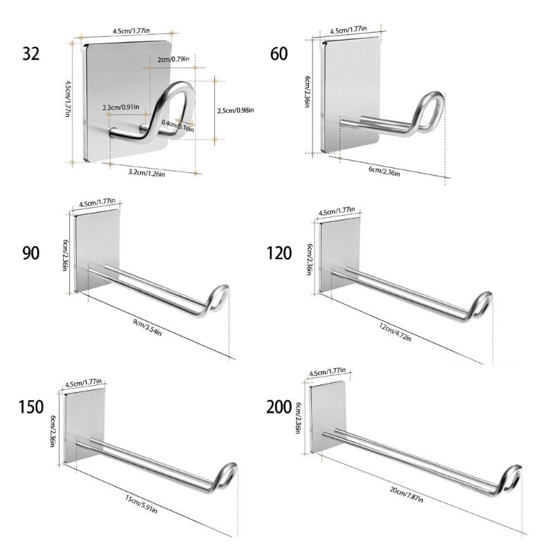 Клейкий крючок из нержавеющей стали для хранения в ванной комнате, многоцелевая подвесная полка для душевой стеклянной стены, держатель для полотенец для квартиры