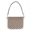 GUCCI  602204_92TCG_9761 Shoulder Bag beige/Ebony GG Supreme Canvas/leather Women