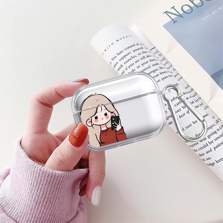 Простые Стильные Прозрачные Чехлы Для Наушников Для Пары Airpods 4 1 2 Pro3 Pro2 3 Pro