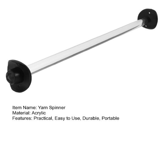Акриловый держатель пряжи для вязания крючком с чехлами, портативный, легкий, легко собираемый держатель пряжи, вращающийся, креативный держатель клубков пряжи, диспенсер