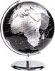 8 Inches Metallic Black World Globe Metal Base for Desk and School