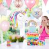 Воздушные шары в форме единорога и радуги на день рождения для принцессы, розовые, довольно гигантские, суперформы, для девочек и мальчиков, товары для вечеринок