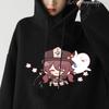 Genshin Impact Hoodie Hu Tao Pullovers Girls Oversized Sweatshirt Sudaderas Para Mujer Japanese Fashion Hoody Kawaii Print Tops