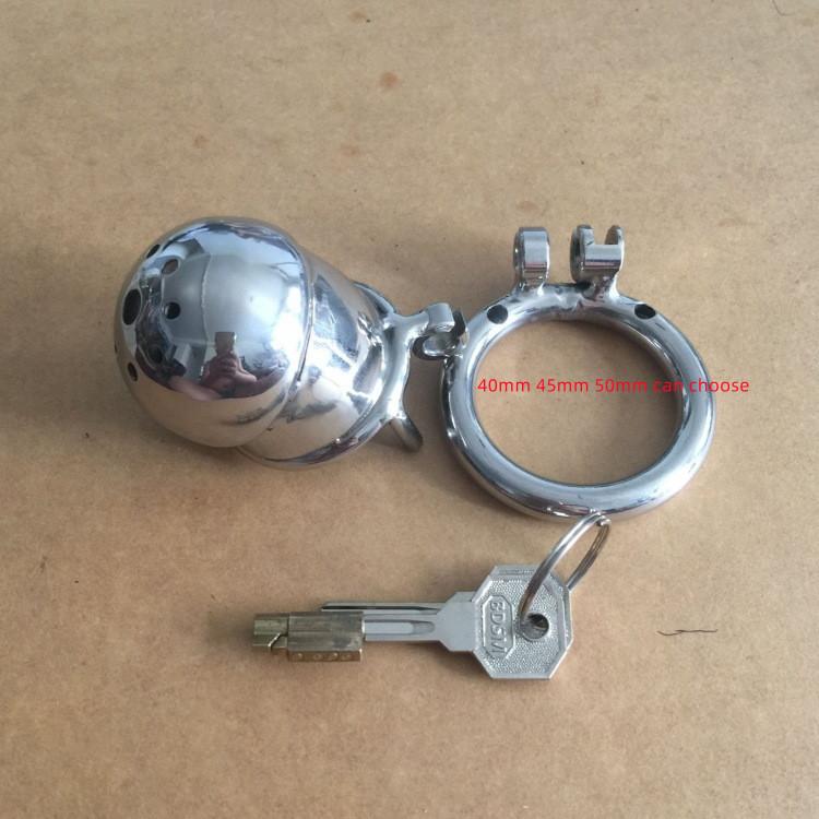 Мужское устройство целомудрия из нержавеющей стали, клетка для члена, замок для пениса, кольцо для члена, пояс верности S031