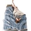 Autumn and Winter Solid Color Warm Thick Lamb Wool Blanket Double-sided AB Blanket