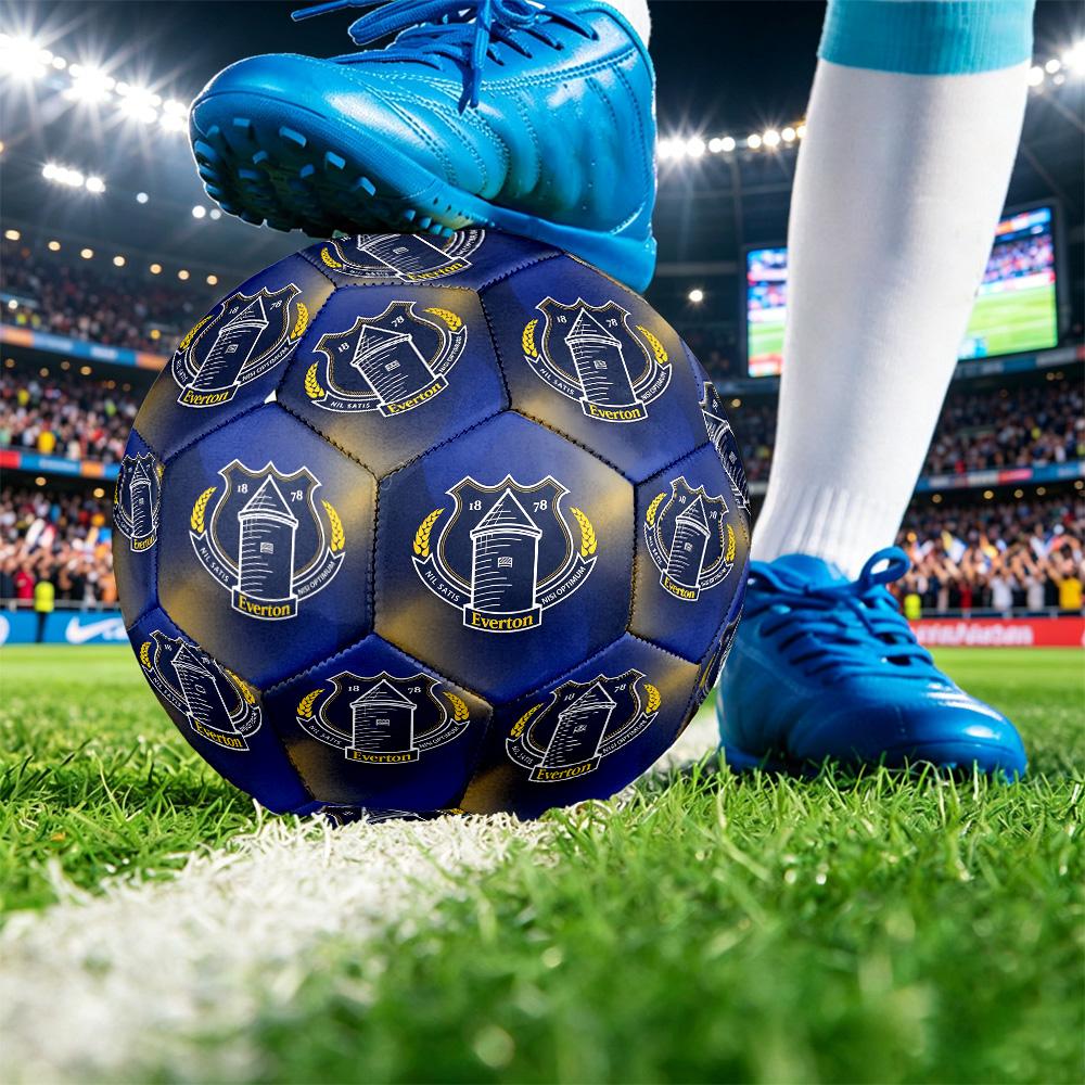 Футбольный мяч Everton Football, размер 5, с принтом, противоскользящий, для взрослых, сувенир для футбольных фанатов