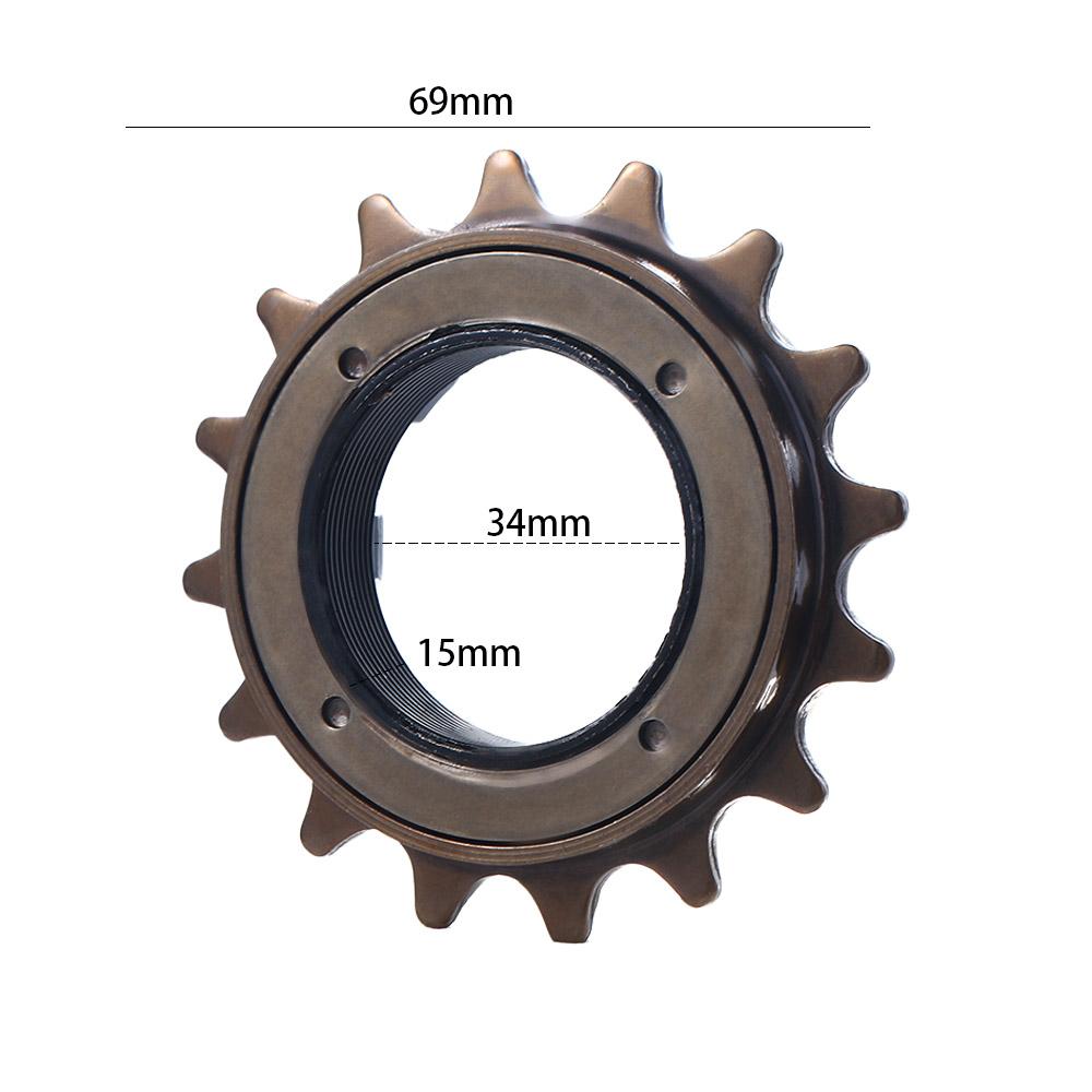 Gearbidirectional Live 1/2" X 1/8" Freewheel Sprocket Bicycle Single Speed Cog Bicycle Freewheel