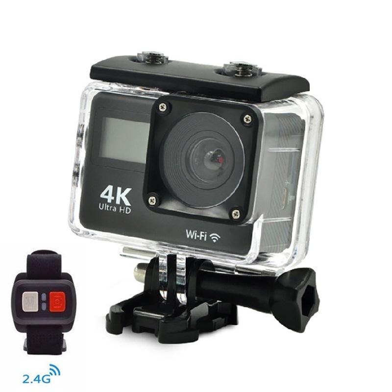 Уличная 4K 24FPS 16MP экшн-камера с двойным IPS-экраном, WiFi, водонепроницаемая, профессиональная спортивная DV-камера с креплением на шлем и пультом дистанционного управления, веб-камера