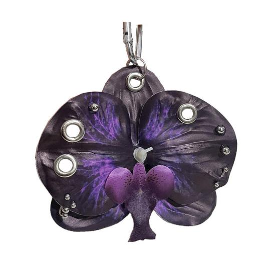 Брелок-подвеска в форме цветка, реалистичный внешний вид, легкий сплав, органайзер для ключей, цветочная декорация для сумки