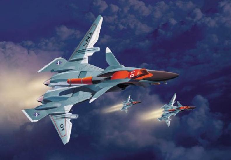 PLATZ Боевой фея Юкикадзэ Лейф Пластиковая модель 1/144 FRX-99 "ТИП Молотоголовая акула"