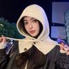 Fashion Cape, Thermal Cap, Children's Scarf, Integrated Hat, Winter Barak Method Cold-proof Ear Protection Hat, Knitted Wool Hat