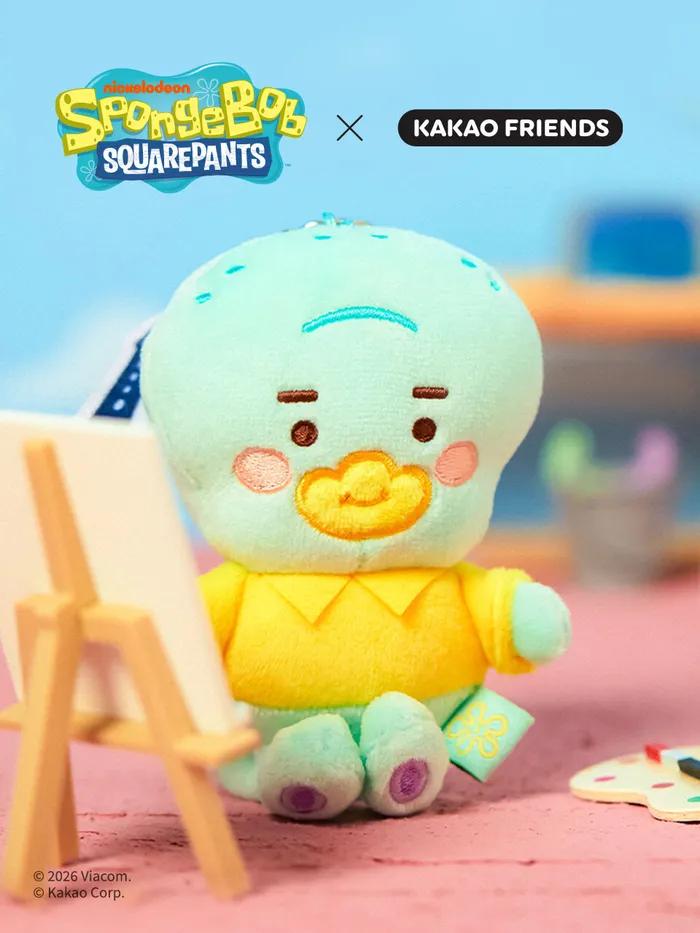 Спанч Боб x Kakao Friends Малыш Сквидвард Брелок-кукла_Маленькая Трубка