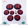 EHJPY1 11 pcs for Alfa Romeo 90mm 74mm 60mm 56mm 50mm Car emblem Wheel stickers  front Hood badge rear Trunk Steering sticker Styling