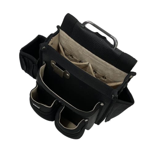 SK11 Takumi Temporary Frame Carpenter Nail Bag, Large, Reinforced Bottom, with Inner Pocket, Holds Chisels, Leather, SC-12