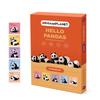 ORIGAMIPLANET Hello Pandas 3D Origami Paper Craft Gift Set Panda Tuan Precut 3D Origami Cute Animal Panda Paper Sculpture for Teens DIY Craft Set for