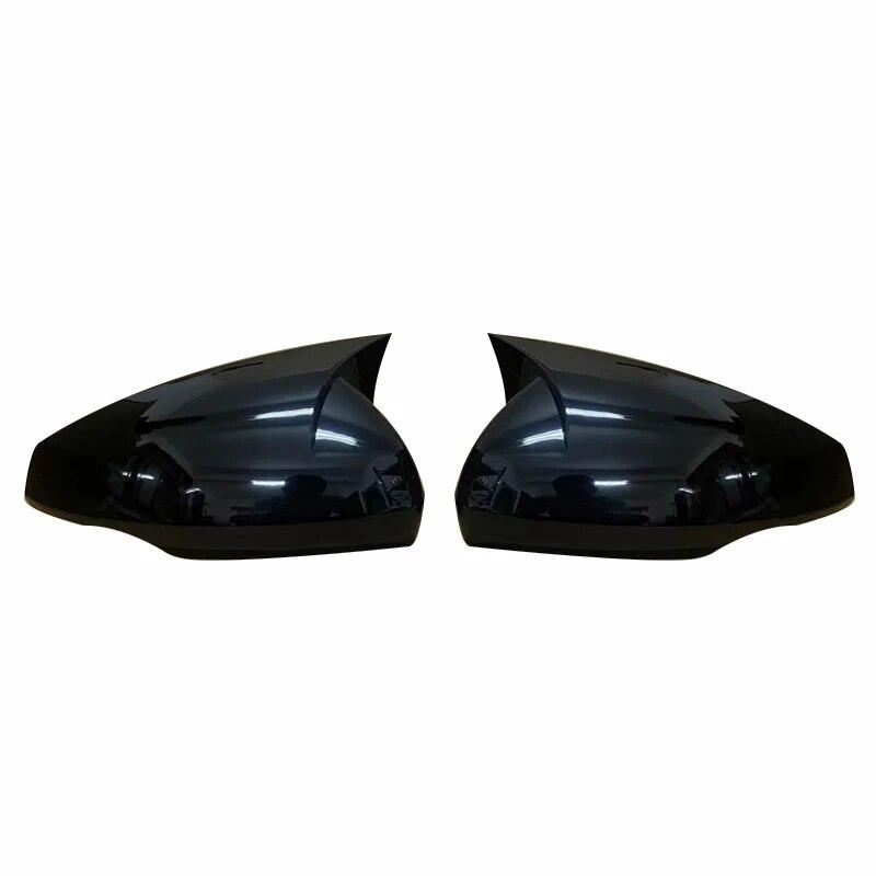 Rear View Mirror Cover For Volkswagen For VW Polo Mk6 AW GTI 2018- OX Horn Car Caps Shell Trim Carbon Fiber Look Exterior