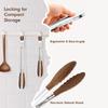 Wooden Tongs for Cooking Stainless Steel Kitchen Tongs Food Clip with Locking Mechanism