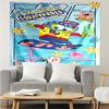 SpongeBob SquarePants Print Tapestry, Backdrop, Easy Setup, Ideal for Bedroom, Office & Living Room, with Aesthetic Wall Hanging Decor.