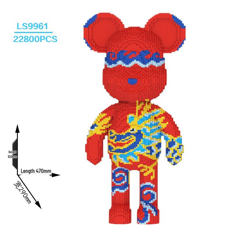 2024 Год Дракона Си Фу 3D Пазл Дракон Конструктор Игрушка - Декор для Гостиной и Подарок для Мальчиков и Девочек