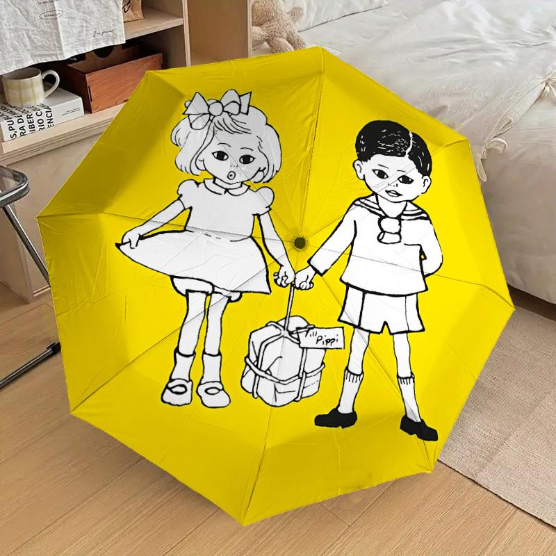 1PC children bag Umbrella-8-Rib Reinforced, Automatic Open, Lightweight & Durable, Cute Fashion Accessory for Outdoor-T202