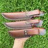 24.5 CM Protective Case Knife Split Leather Fixed Blade Knife Cover Leather Sheath Scabbard Holsters Kitchen Knife Hunting