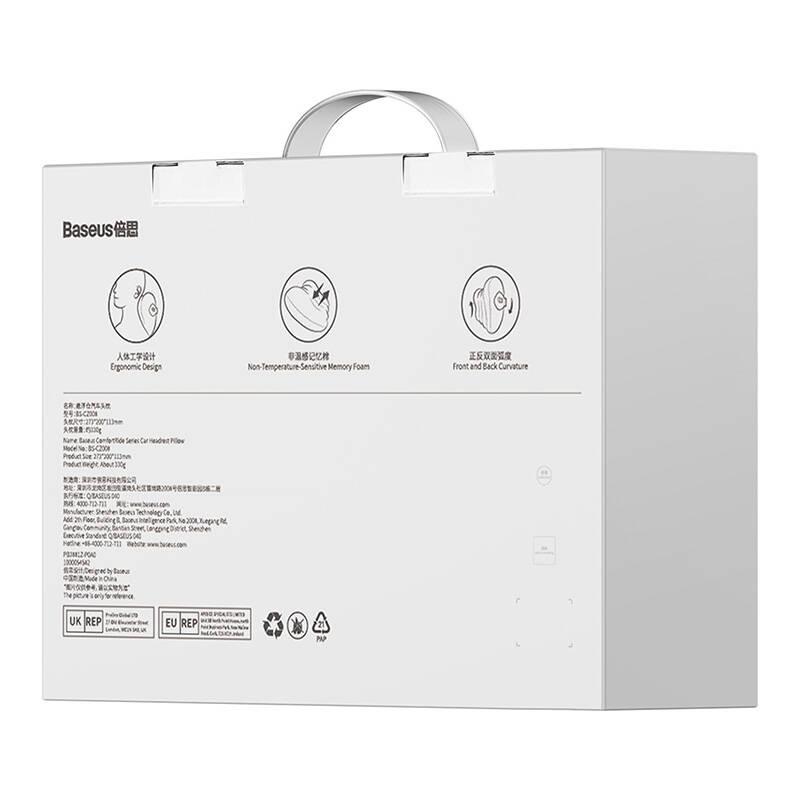 Silk Car Pillow for Headrest Baseus Comfortride Series (Black)