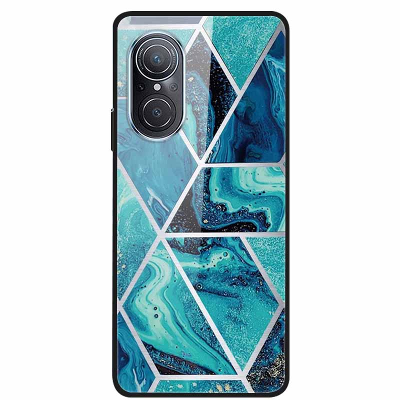 Чехол для Huawei Nova 9 10 Мраморное закаленное стекло Задняя крышка Жесткая для Huawei Nova9 10 SE Чехол Nova10 Ударопрочный Funda Coque