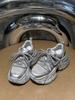 Silver Platform Versatile Dad Shoes Women's 2025 Spring New Heightening Muffin Women's Shoes Small Rhinestone Sneakers
